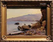 М.А. Алисов (1859-1933). Крым. Скалы у моря. 1910 г. Фоторепродукция Татьяны Шепелевой