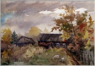 Валерий Хазов. Старый дом. Село Новая Слобода. 2014. Фоторепродукция Татьяны Шепелевой
