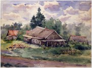 Валерий Хазов. Деревня Пралевка. 2016. Фоторепродукция Татьяны Шепелевой