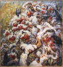 Сергей Родионов. Рябина под снегом. Холст, масло. Фоторепродукция Татьяны Шепелевой