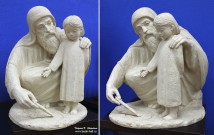 Алексей Леонов. Ориген с девочкой. Шамот. Фоторепродукция Татьяны Шепелевой