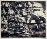 Василий Маслов. Индустриальный мотив. 1930-е. Бумага, тушь. Из собрания НГХМ. Фоторепродукция Татьяны Шепелевой
