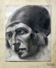 Василий Маслов. Портрет девушки. Серия «Ударники труда». 1934. Бумага, карандаш. Из собрания НГХМ. Фоторепродукция Татьяны Шепелевой