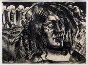 Василий Маслов. Проститутка. Лист из цикла «Город». 1926 (?) г. Бумага, карандаш. Из собрания НГХМ. Фоторепродукция Татьяны Шепелевой