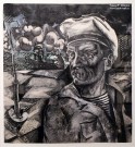 Василий Маслов. Матрос. 1930-е. Бумага, тушь, акварель. Из собрания НГХМ. Фоторепродукция Татьяны Шепелевой