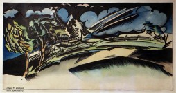 Василий Маслов. Гроза. 1930-е. Бумага, тушь, акварель. Из собрания НГХМ. Фоторепродукция Татьяны Шепелевой