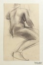Василий Маслов. Наброски. Конец 1920-х. Бумага, карандаш. Из собрания НГХМ. Фоторепродукция Татьяны Шепелевой