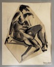 Василий Маслов. Натурщица. Конец 1920-х (?). Бумага, тушь. Из собрания НГХМ. Фоторепродукция Татьяны Шепелевой