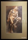Василий Маслов. Натурщик. Конец 1920-х (?). Бумага, карандаш, сангина. Из собрания НГХМ. Фоторепродукция Татьяны Шепелевой