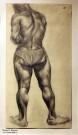 Василий Маслов. Натурщик. Конец 1920-х (?). Бумага, карандаш. Из собрания НГХМ. Фоторепродукция Татьяны Шепелевой