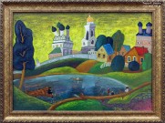 Марина Полякова. Мстёра. 2015. Холст, темпера. Фоторепродукция Татьяны Шепелевой