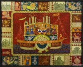 Марина Полякова. Городец. 2009. Холст, темпера. Фоторепродукция Татьяны Шепелевой
