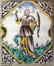 Изразец. XVIII век. Россия. Фото Татьяны Шепелевой. Май 2016 года