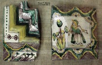 Изразцы. XVIII век. Россия. Фото Татьяны Шепелевой. Май 2016 года