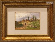 А.Е. Маковская (1837 – 1915). Украинское село. Начало 1890-х. НГХМ. Фоторепродукция Татьяны Шепелевой