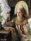 К.Е. Маковский (1839 – 1915). Боярышня у окна. Фрагмент. Конец 1890-х. НГХМ. Фоторепродукция Татьяны Шепелевой К.Е. Маковский (1839 – 1915). Боярышня у окна. Фрагмент. Конец 1890-х. НГХМ. Фоторепродукция Татьяны Шепелевой