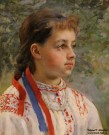 К.Е. Маковский (1839 – 1915). Девушка в народном костюме. Фрагмент. 1901. Собрание А.Н. Жилина (Москва). Фоторепродукция Татьяны Шепелевой К.Е. Маковский (1839 – 1915). Девушка в народном костюме. Фрагмент. 1901. Собрание А.Н. Жилина (Москва). Фоторепродукция Татьяны Шепелевой