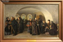 В.Е. Маковский (1846 – 1920). Получение пенсии (Казначейство в день раздачи пенсии). 1876. НГХМ. Фоторепродукция Татьяны Шепелевой В.Е. Маковский (1846 – 1920). Получение пенсии (Казначейство в день раздачи пенсии). 1876. НГХМ. Фоторепродукция Татьяны Шепелевой
