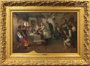 В.Е. Маковский (1846 – 1920). Девичник. 1885. Вариант-повторение одноименной картины (1882, Национальный музей «Киевская картинная галерея»). Собрание А.Н. Жилина (Москва). Фоторепродукция Татьяны Шепелевой В.Е. Маковский (1846 – 1920). Девичник. 1885. Вариант-повторение одноименной картины (1882, Национальный музей «Киевская картинная галерея»). Собрание А.Н. Жилина (Москва). Фоторепродукция Татьяны Шепелевой