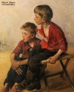 В.Е. Маковский (1846 – 1920). Увлеклись. Фрагмент. 1907. Собрание А.Н. Жилина (Москва). Фоторепродукция Татьяны Шепелевой В.Е. Маковский (1846 – 1920). Увлеклись. Фрагмент. 1907. Собрание А.Н. Жилина (Москва). Фоторепродукция Татьяны Шепелевой