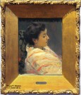 В.Е. Маковский (1846 – 1920). Портрет неизвестной в полосатой шали. 1902. Собрание А.Н. Жилина (Москва). Фоторепродукция Татьяны Шепелевой В.Е. Маковский (1846 – 1920). Портрет неизвестной в полосатой шали. 1902. Собрание А.Н. Жилина (Москва). Фоторепродукция Татьяны Шепелевой