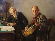 В.Е. Маковский (1846 – 1920). Приятели. Фрагмент. 1895. Собрание А.Н. Жилина (Москва). Фоторепродукция Татьяны Шепелевой В.Е. Маковский (1846 – 1920). Приятели. Фрагмент. 1895. Собрание А.Н. Жилина (Москва). Фоторепродукция Татьяны Шепелевой
