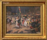 В.Е. Маковский (1846 – 1920). Народное гуляние в день взятия Бастилии. 1909. Собрание А.Н. Жилина (Москва). Фоторепродукция Татьяны Шепелевой В.Е. Маковский (1846 – 1920). Народное гуляние в день взятия Бастилии. 1909. Собрание А.Н. Жилина (Москва). Фоторепродукция Татьяны Шепелевой