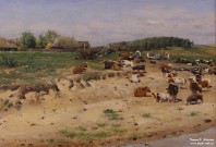 В.Е. Маковский (1846 – 1920). Стадо. Фрагмент. 1889-1891. НГХМ. Фоторепродукция Татьяны Шепелевой В.Е. Маковский (1846 – 1920). Стадо. Фрагмент. 1889-1891. НГХМ. Фоторепродукция Татьяны Шепелевой