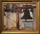 А.В. Маковский (1869 – 1924). На колокольне Антониево-Сийского монастыря. 1912. НГХМ. Фоторепродукция Татьяны Шепелевой
