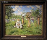 А.В. Маковский (1869 – 1924). На пасеке. 1916. СОХМ. Фоторепродукция Татьяны Шепелевой