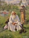 А.В. Маковский (1869 – 1924). На пасеке. Фрагмент. 1916. СОХМ. Фоторепродукция Татьяны Шепелевой