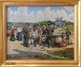 А.В. Маковский (1869 – 1924). Базарный день в приволжском городке. 1919. Музей пейзажа, Плёс. Фоторепродукция Татьяны Шепелевой