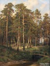 Шишкин И.И. (1832 – 1898). Мостик в лесу. 1895. НГХМ. Фоторепродукция Татьяны Шепелевой
