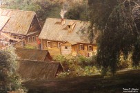 Саврасов А.К. (1830 – 1897). Печерский монастырь в Нижнем Новгороде. Фрагмент. 1871. НГХМ. Фоторепродукция Татьяны Шепелевой