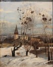 Саврасов А.К. (1830 – 1897). Грачи прилетели. Авторское повторение-вариант. 1879. НГХМ. Фоторепродукция Татьяны Шепелевой