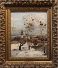 Саврасов А.К. (1830 – 1897). Грачи прилетели. Авторское повторение-вариант. 1879. НГХМ. Фоторепродукция Татьяны Шепелевой