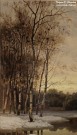 Волков Е.Е. (1844 – 1920). Весной. Фрагмент. 1880. НГХМ. Фоторепродукция Татьяны Шепелевой