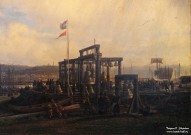Боголюбов А.П. (1824 – 1890). Нижегородская ярмарка. Колокольный ряд. Фрагмент. 1862. НГХМ. Фоторепродукция Татьяны Шепелевой