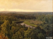 Ярцев Г.Ф. (1859 – 1918). На реке Яузе. Фрагмент. 1893. НГХМ. Фоторепродукция Татьяны Шепелевой