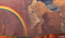 Кустодиев Б.М. (1878 – 1927). Волга. Радуга. Фрагмент. 1925. НГХМ. Фоторепродукция Татьяны Шепелевой