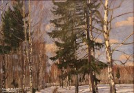 Жуковский С.Ю. (1875 – 1944). Весна. Фрагмент. 1913. НГХМ. Фоторепродукция Татьяны Шепелевой