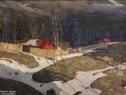 Колесников С.Ф. (1879 – 1955) Вечереет. Фрагмент. 1906. НГХМ. Фоторепродукция Татьяны Шепелевой