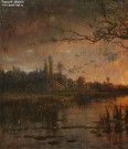 Клевер Ю.Ю. (1850 – 1924). Закат. Фрагмент. 1893. НГХМ. Фоторепродукция Татьяны Шепелевой