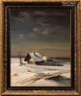 Саврасов А.К. (1830 – 1897). Зимний пейзаж. 1871. НГХМ. Фоторепродукция Татьяны Шепелевой