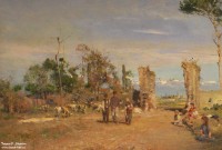 Похитонов И.П. (1850 – 1923). В окрестностях Неаполя. Фрагмент. 1895. НГХМ. Фоторепродукция Татьяны Шепелевой