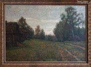Переплетчиков В.В. (1863 – 1918). Глухомань. Дорога у деревни. 1900-е. Музей пейзажа. Плёс. Фоторепродукция Татьяны Шепелевой
