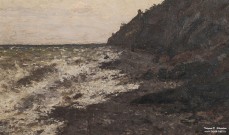 Петровичев П.И. (1874 – 1947). Ялта. Прибой. Фрагмент. 1901. Музей пейзажа. Плёс. Фоторепродукция Татьяны Шепелевой