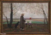 Корин А.М. (1865 – 1923). Журавли летят. 1917. Музей пейзажа. Плёс. Фоторепродукция Татьяны Шепелевой