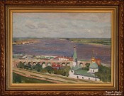 Юон К.Ф. (1875 – 1958). Панорама Нижнего Новгорода. 1950-е. Музей пейзажа. Плёс. Фоторепродукция Татьяны Шепелевой