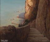 Брюллов П.А. (1840 – 1914). Крымское побережье. Фрагмент. 1880. Музей пейзажа. Плёс. Фоторепродукция Татьяны Шепелевой